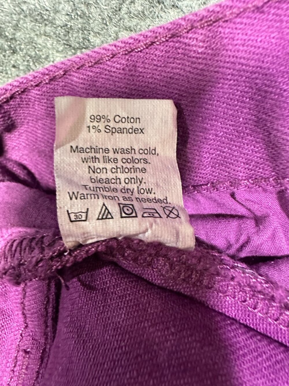 J Crew Jeans Womens 26 Toothpick Purple Cotton Stretch Skinny Pockets - Picture 7 of 9